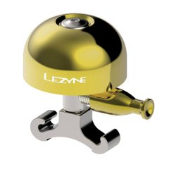 Велодзвоник Lezyne Classic Brass Bell M Y13, золотой/серебристый, Велодзвіночки