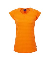 Футболка Mountain Equipment Equinox Women's Tee, Orange sherbert stripe, Для жінок, L, Футболки, Китай, Великобританія